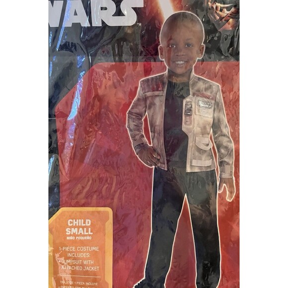 Star Wars The Force Awakens Finn Costume Small 4-6 Years Kids Boys Size NEW - Picture 3 of 5